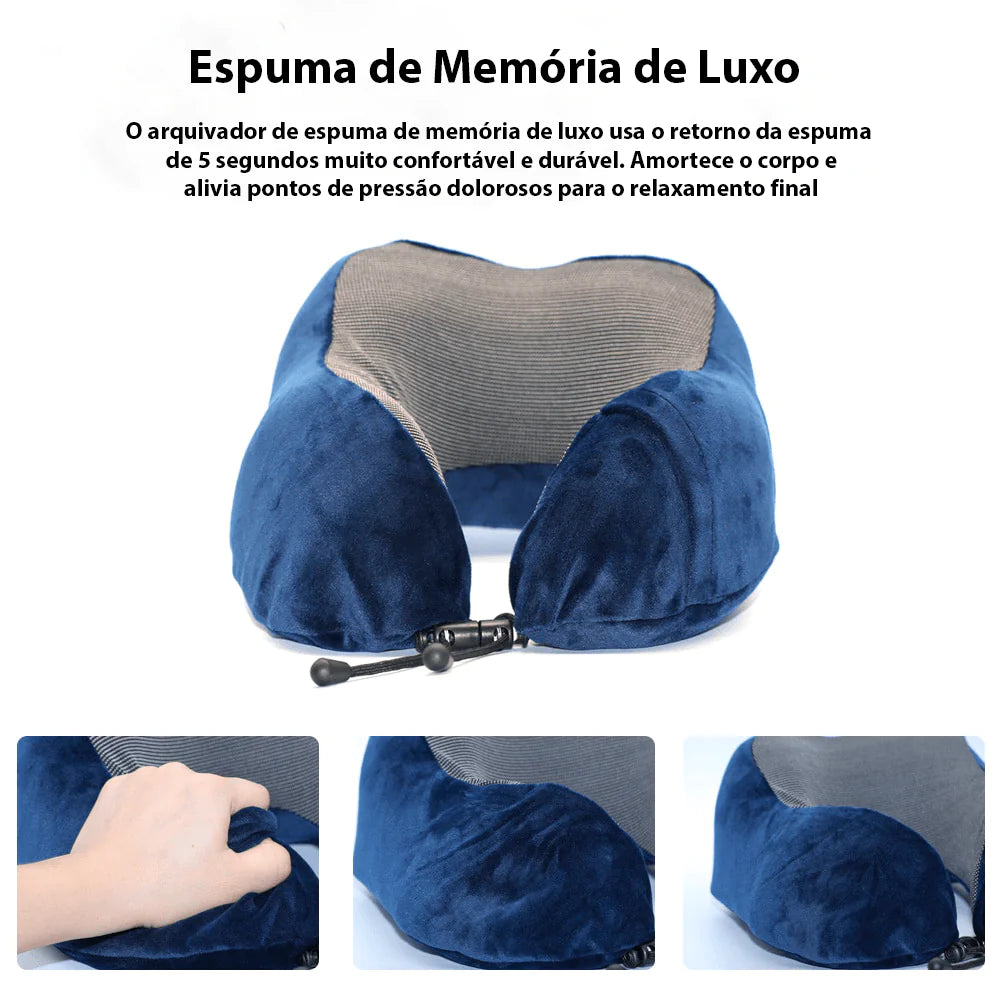 Premium Memory Foam Orthopedic Travel Pillow