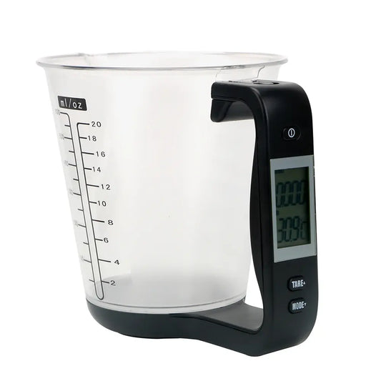 All-in-One Solution: Digital Kitchen Scale and Measuring Cup with LCD