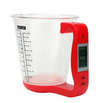 All-in-One Solution: Digital Kitchen Scale and Measuring Cup with LCD