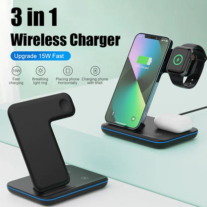 Simplify Your Charging: 3-in-1 Wireless Charger Stand