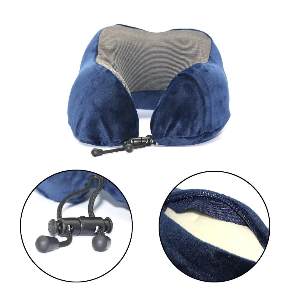 Premium Memory Foam Orthopedic Travel Pillow