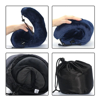 Premium Memory Foam Orthopedic Travel Pillow