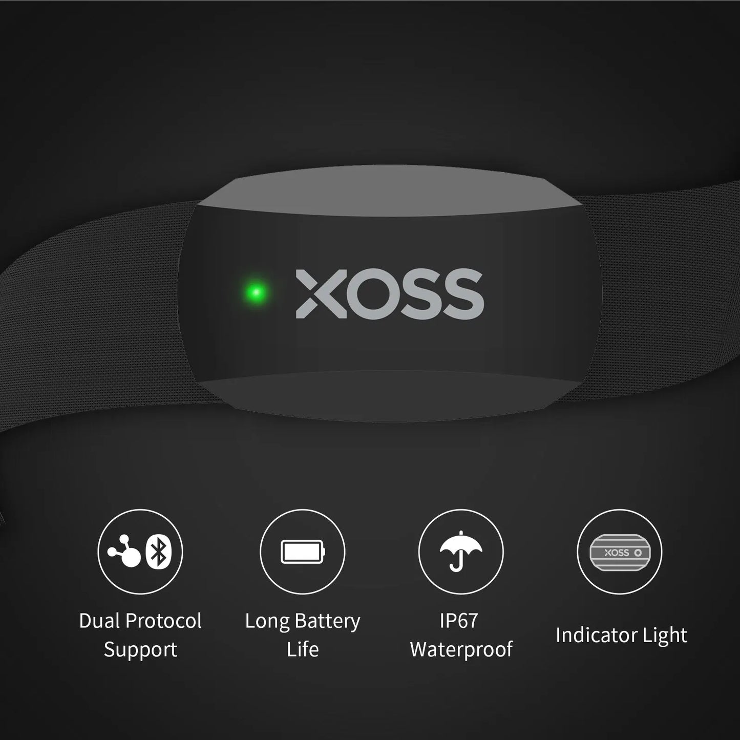 XOSS X2 Chest Strap Heart Rate Monitor