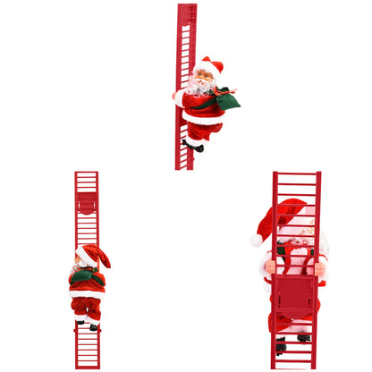 Electric Climbing Santa Claus with Ladder