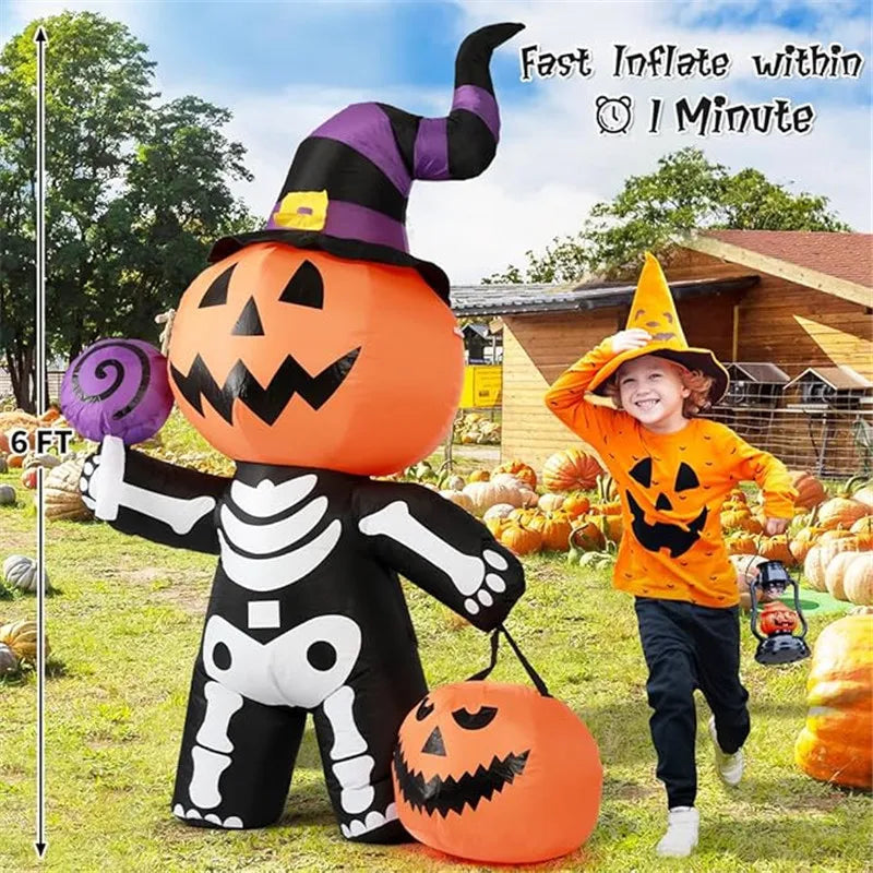 Halloween Inflatable Toy Skull