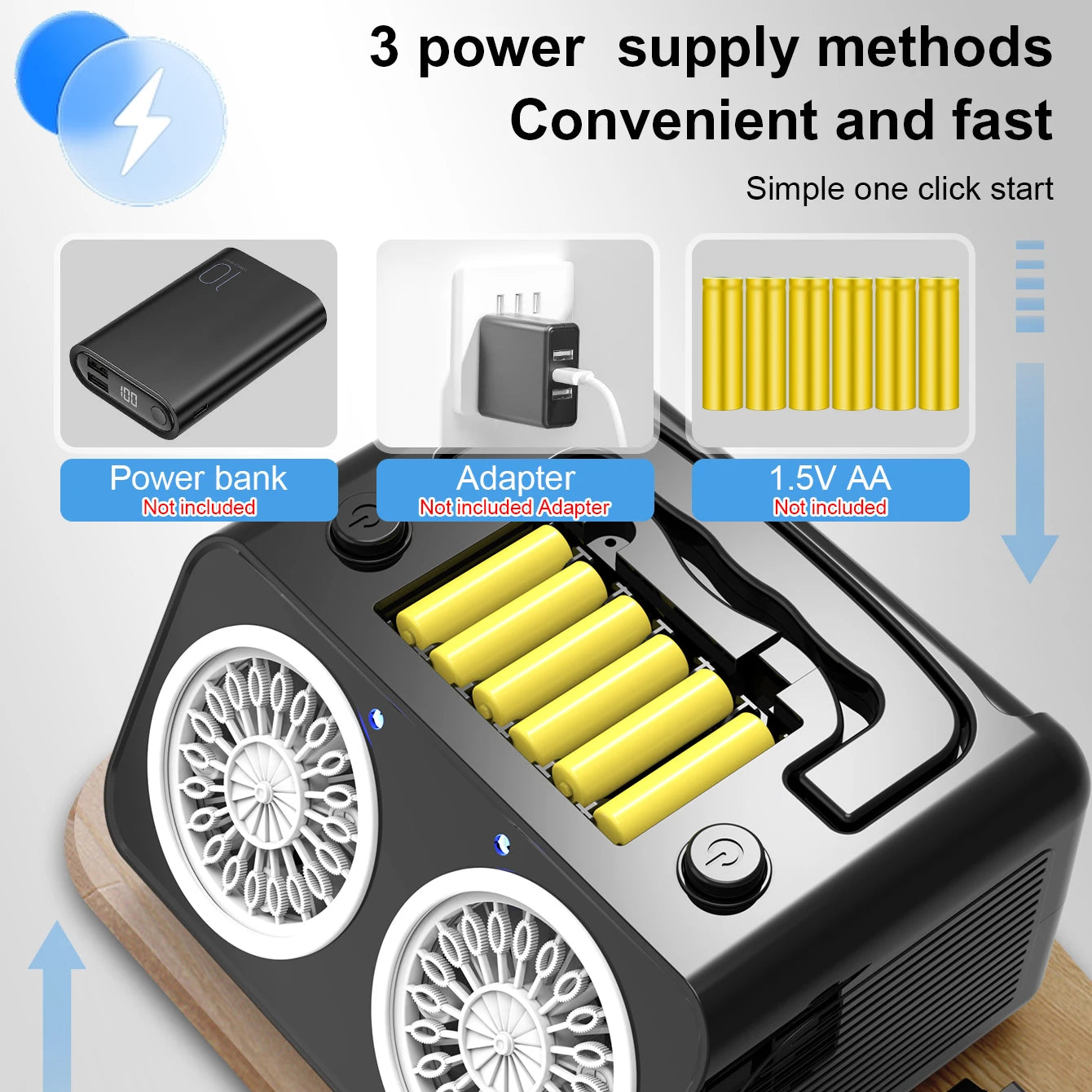 20-Hole Electric Bubble Machine