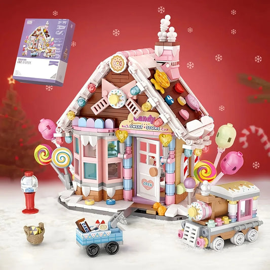 Christmas Candy House Building Blocks