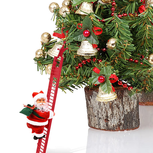 Electric Climbing Santa Claus with Ladder