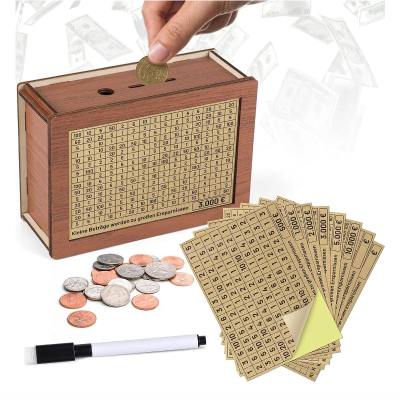 Money Storage Bank with Counting Tool