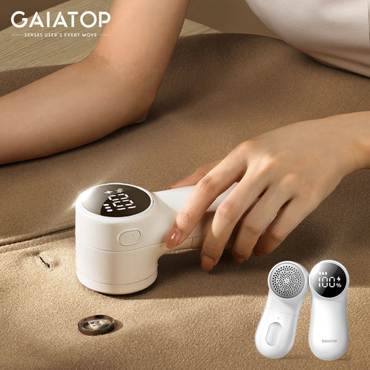 GAIATOP Rechargeable Electric Lint Remover - Sweater Defuzzer with Digital Display