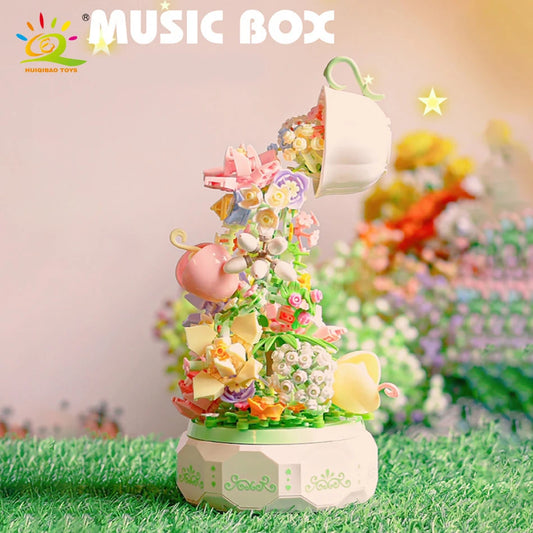 Romantic Flower Lighting Music Box