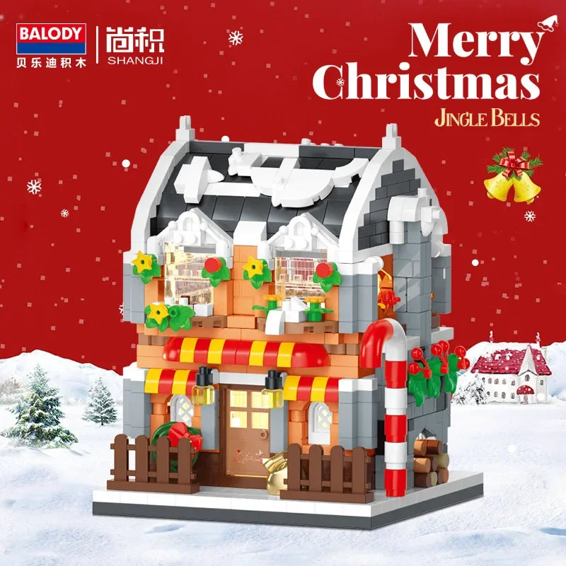 Christmas House Mini Building Block