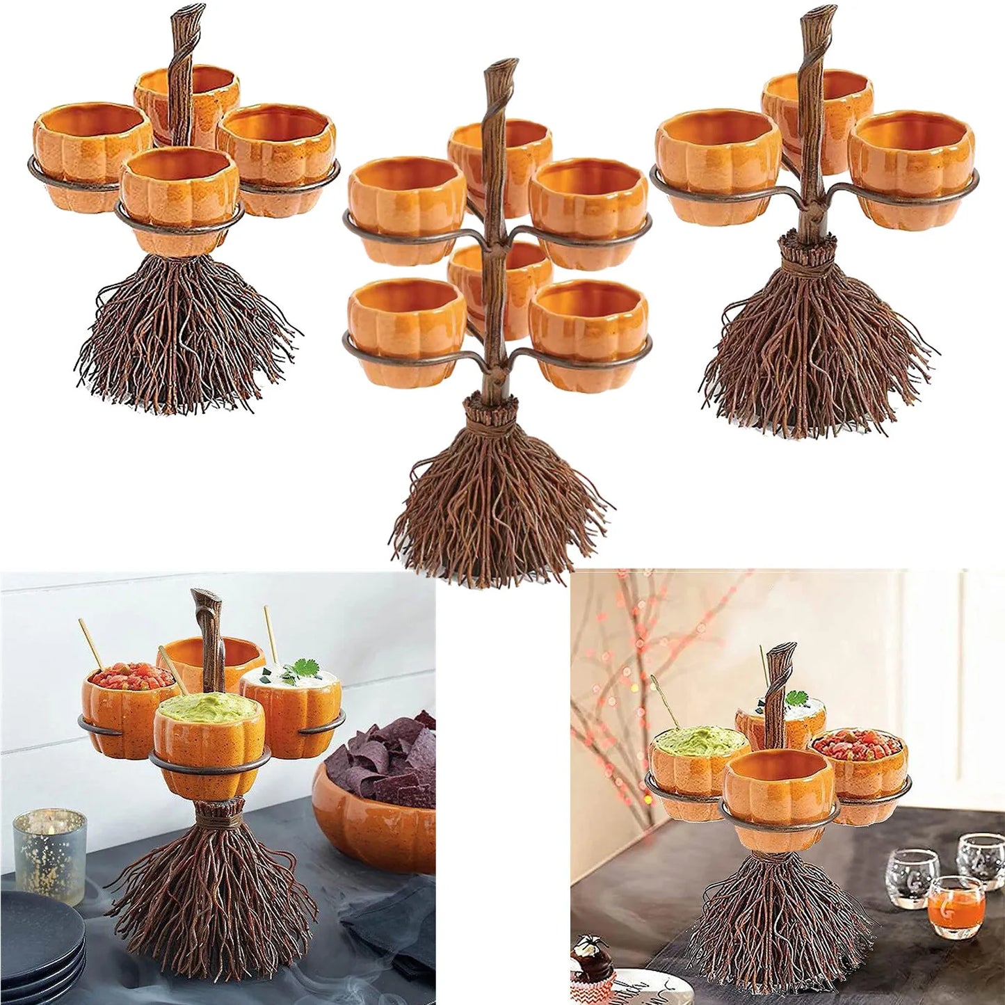 Halloween Pumpkin Snack Bowl Stand