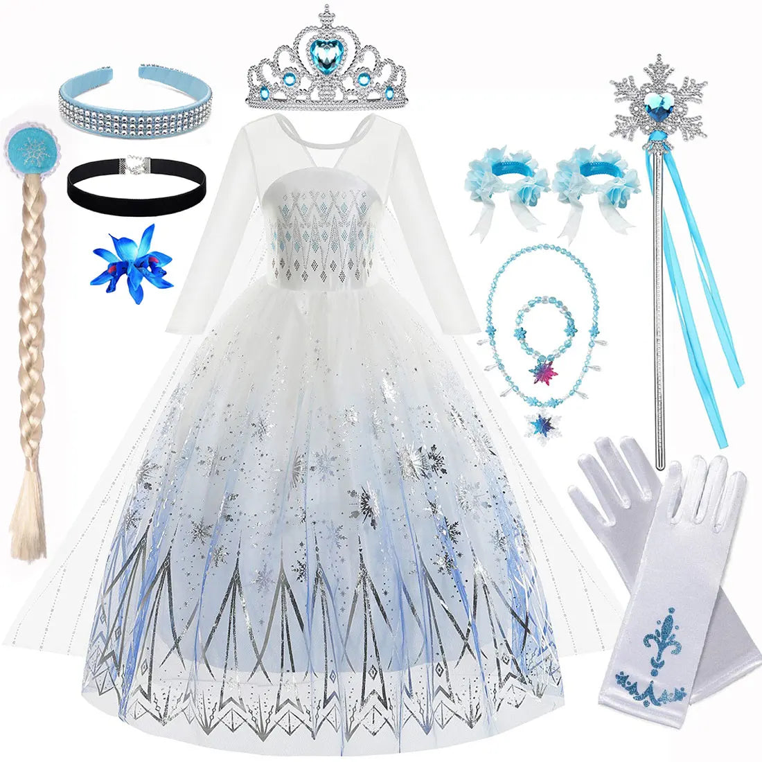 Disney Elsa Layered Dress for Girls