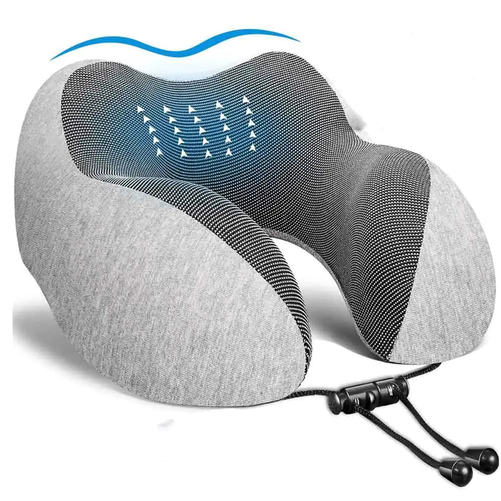 Premium Memory Foam Orthopedic Travel Pillow