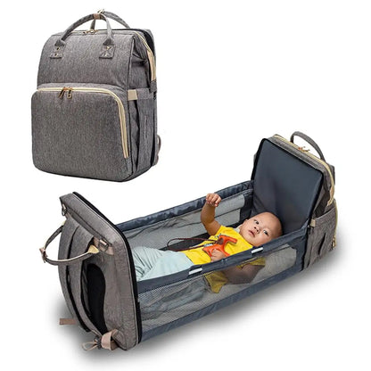 2-in-1 Baby Bag: Diaper Organizer and Cozy Bed