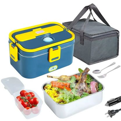 Hot Meals Anywhere: 3-in-1 Electric Lunch Box