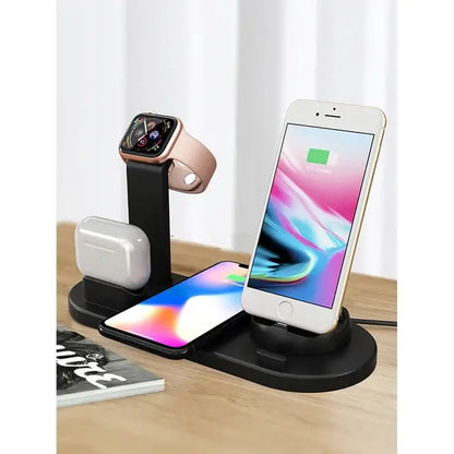 All-in-One Wireless Charging Station for iPhone, Apple Watch, and AirPods