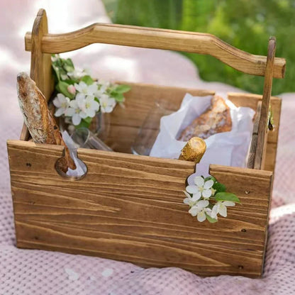 Portable Picnic Solution: Folding Basket / Table