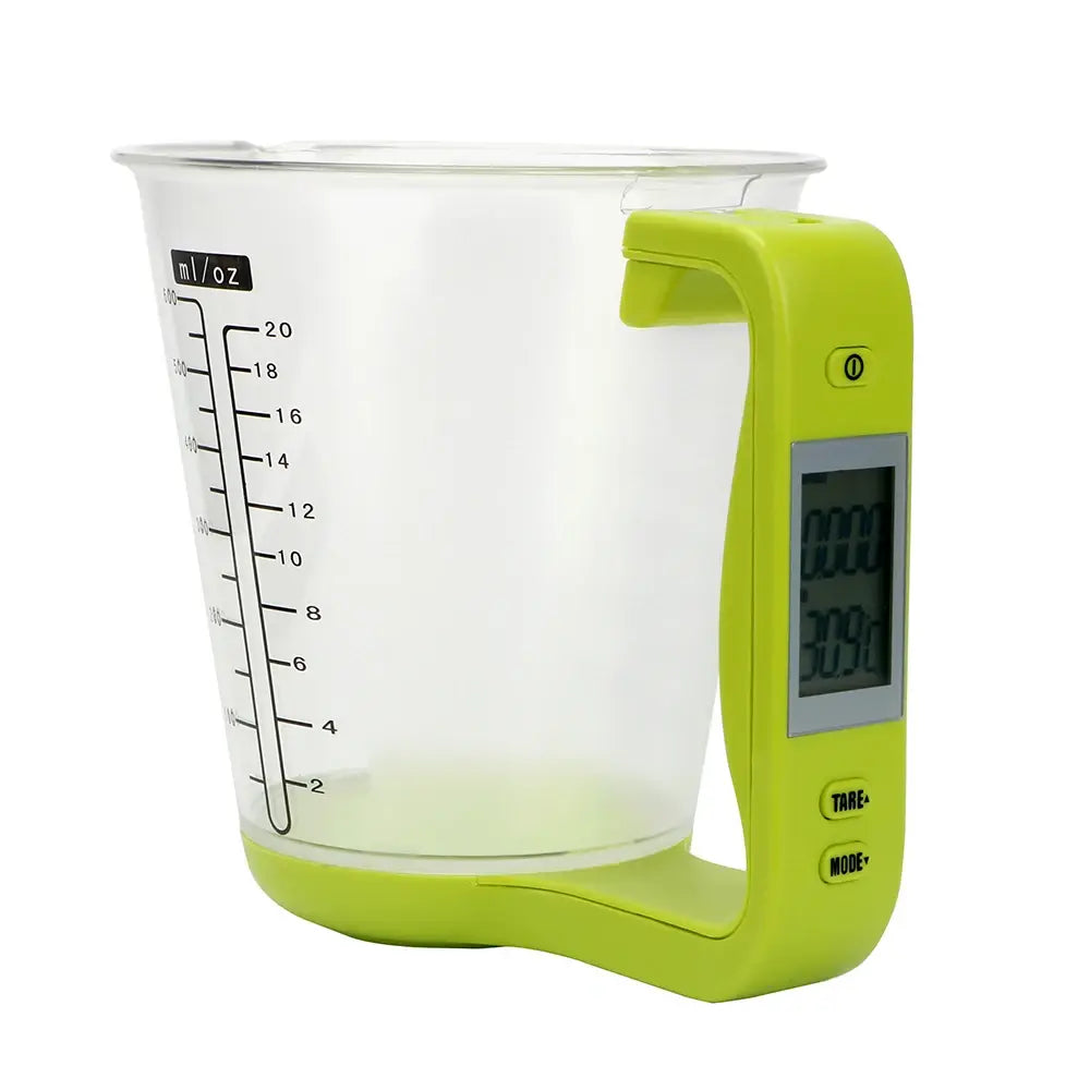 All-in-One Solution: Digital Kitchen Scale and Measuring Cup with LCD